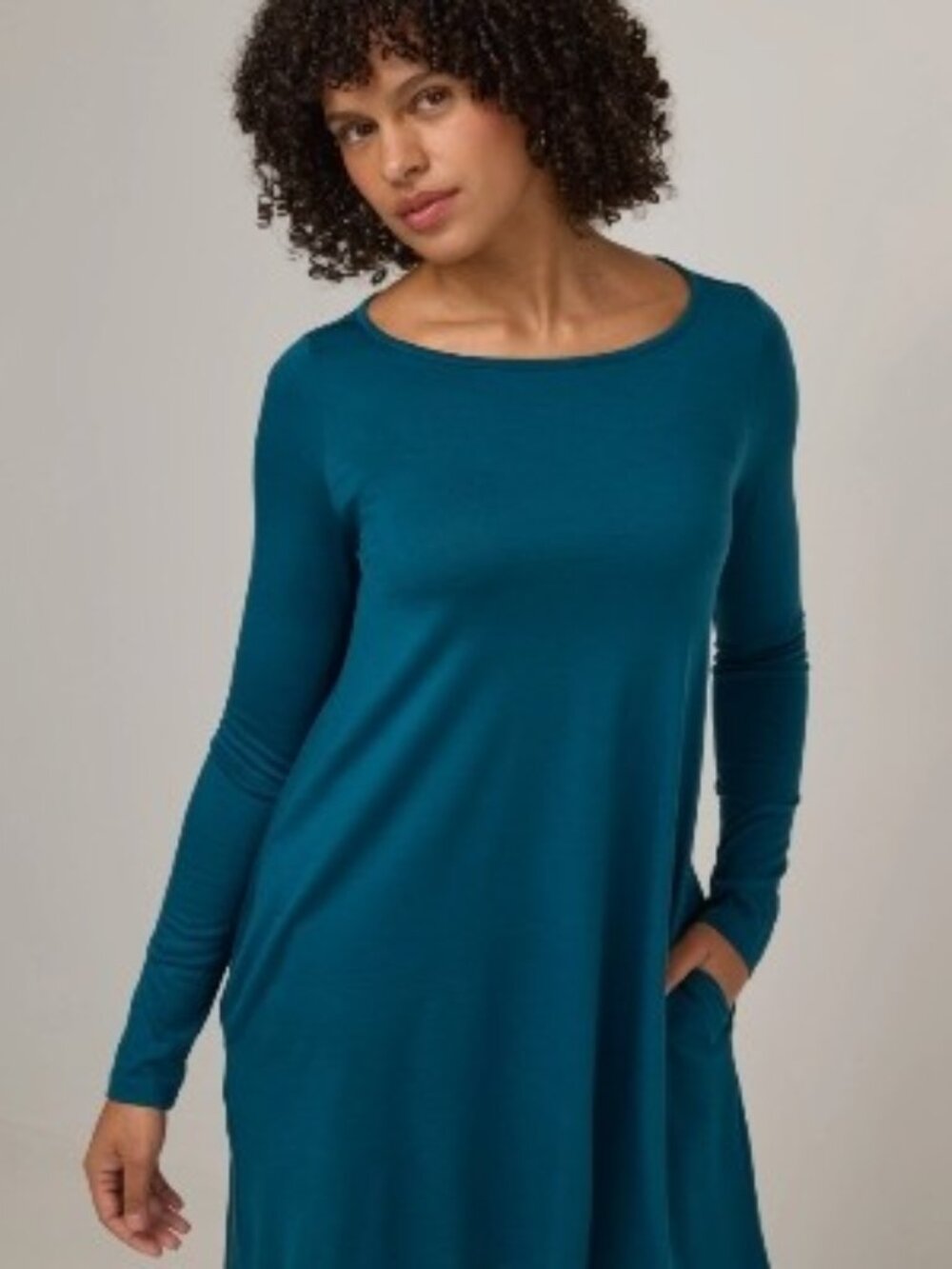 Wool& Rowena Swing Dress Agean Blue